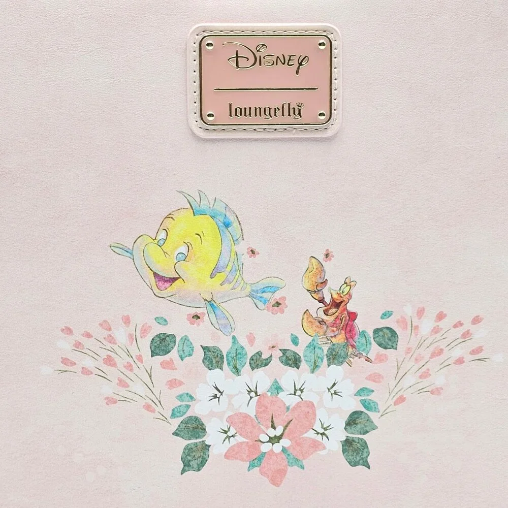 Loungefly Disney The Little Mermaid Ariel Floral Crossbody Bag - Picture 8 of 12